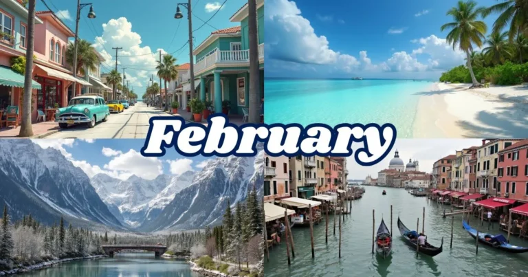 nice places to travel to in february