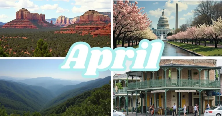 best places to go in usa in april