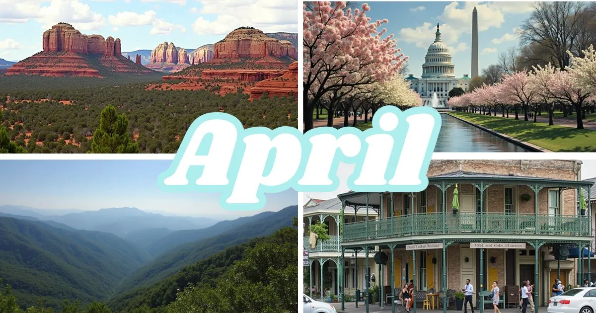 best places to go in usa in april