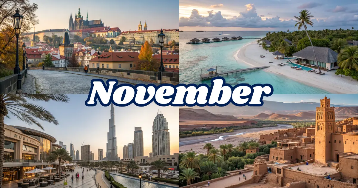best places to go in november